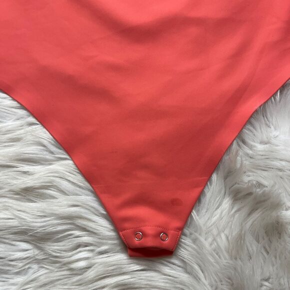 Parade High Neck Bodysuit Coral Pink Size XL - Picture 5 of 5